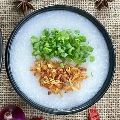 cháo hành (cháo trắng không gia vị) - 12.000 ₫ tại CHÁO SƯỜN - CHÁO ẾCH 18 - Nguyễn Duy Dương