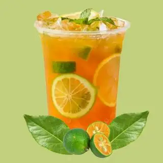 Hình ảnh Hồng trà tắc - ly khổng lồ