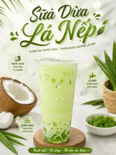 Hình ảnh Sữa dừa lá nếp 
