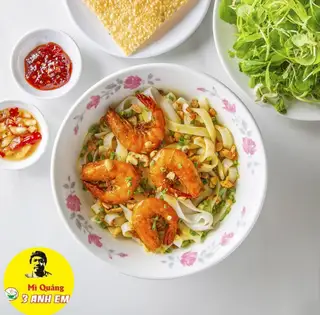Mì Quảng TÔM +TRỨNG CÚT - 63.000 ₫ tại Mì Quảng 3 Anh Em - Hoàng Diệu