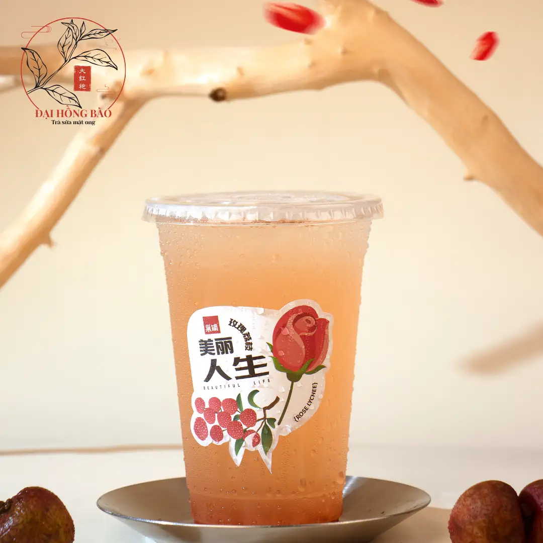 Hình ảnh Trà mật ong Vải Hoa hồng