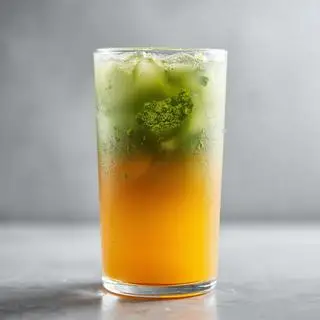 Matcha Cam - Matcha Nước Cam - 39.500 ₫ tại Café Santé - Matcha & Cà Phê - Lê Văn Duyệt