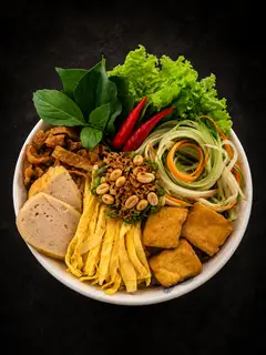 Hình ảnh Bún Nước Tương Chả Lụa (không Thịt Nướng)