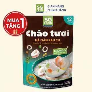 Hình ảnh Mua 1 tặng 1 Cháo Tươi Hải Sản Rau Củ Saigon Food 240g