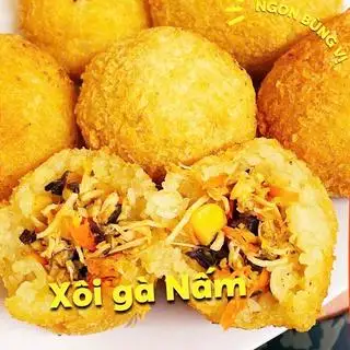 Hình ảnh Xôi gà nấm