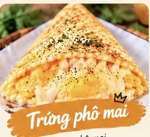 Hình ảnh Crepes  Trứng Phô Mai