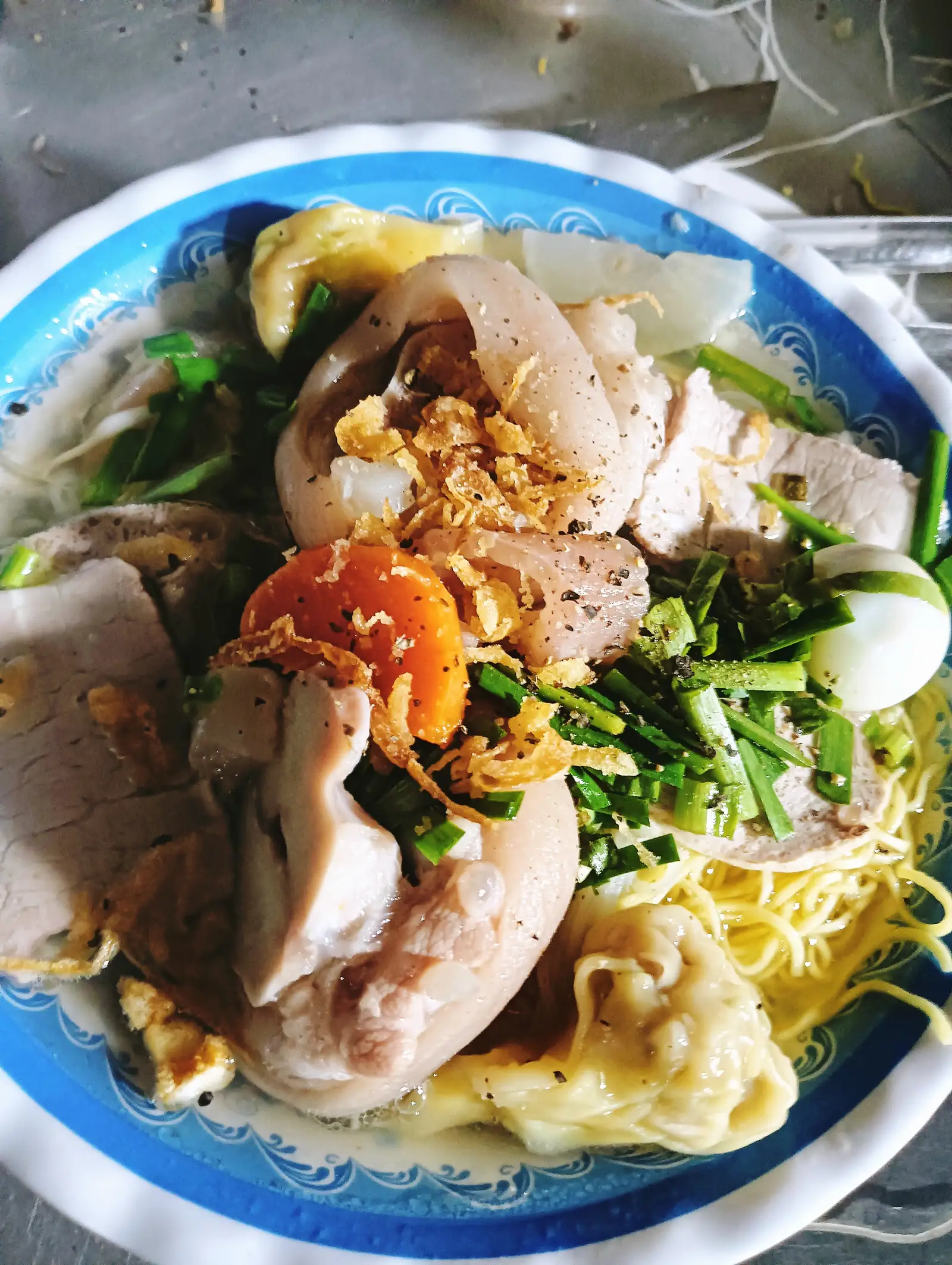 Hình ảnh hủ tiếu mì 2giò.đầy đủ 