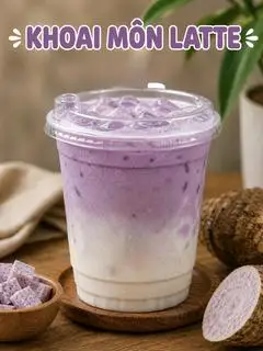 Hình ảnh Khoai Môn Latte 