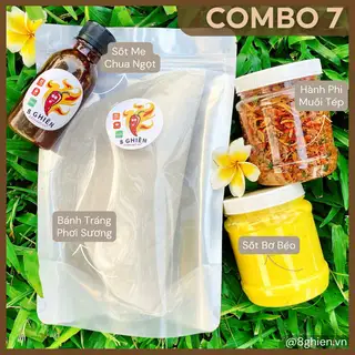 Hình ảnh Combo 7 Bánh Tráng Tây Ninh Hành Phi sốt Bơ -  chấm Sốt Me Ớt