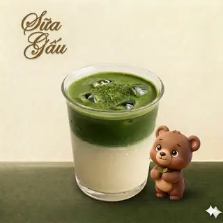 Matcha sữa gấu Thái Lan - 51.000 ₫ tại Cốc Cà Phê - Matcha Latte - Nguyễn Cửu Vân