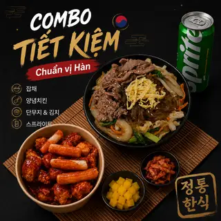 Hình ảnh COMBO TIẾT KIỆM: Miến Trộn Bò Bulgogi + Gà Viên Phủ Sốt+Sprite