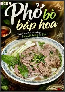 Hình ảnh PHỞ BÒ BẮP HOA