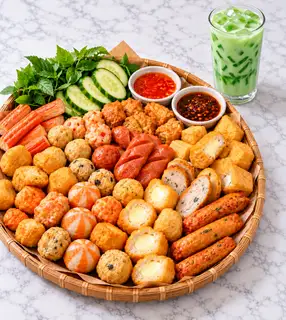 Hình ảnh Combo 2 - Mẹt thập cẩm lớn + sâm dứa sữa
