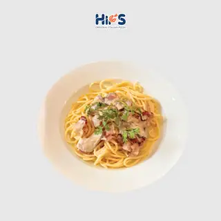 Hình ảnh Mỳ Ý Sốt Kem Nấm
