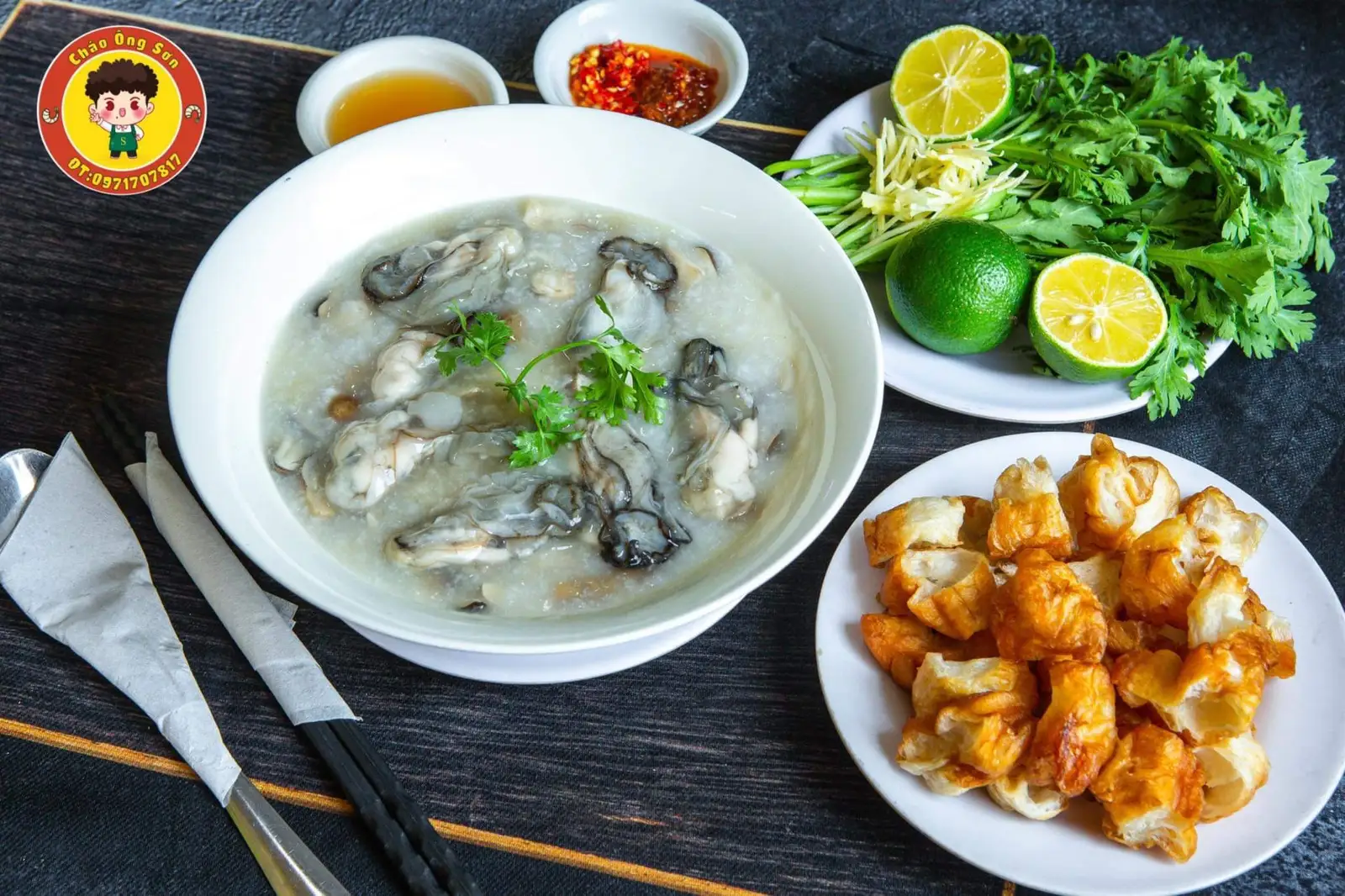 Cháo hàu - 45.000 ₫ tại Cháo Ông Sơn - Thoại Ngọc Hầu