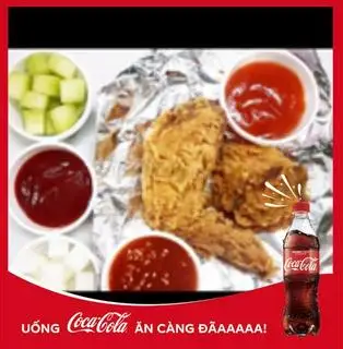 Hình ảnh Combo 1 đùi gà + 1 cánh gà + 1 coca