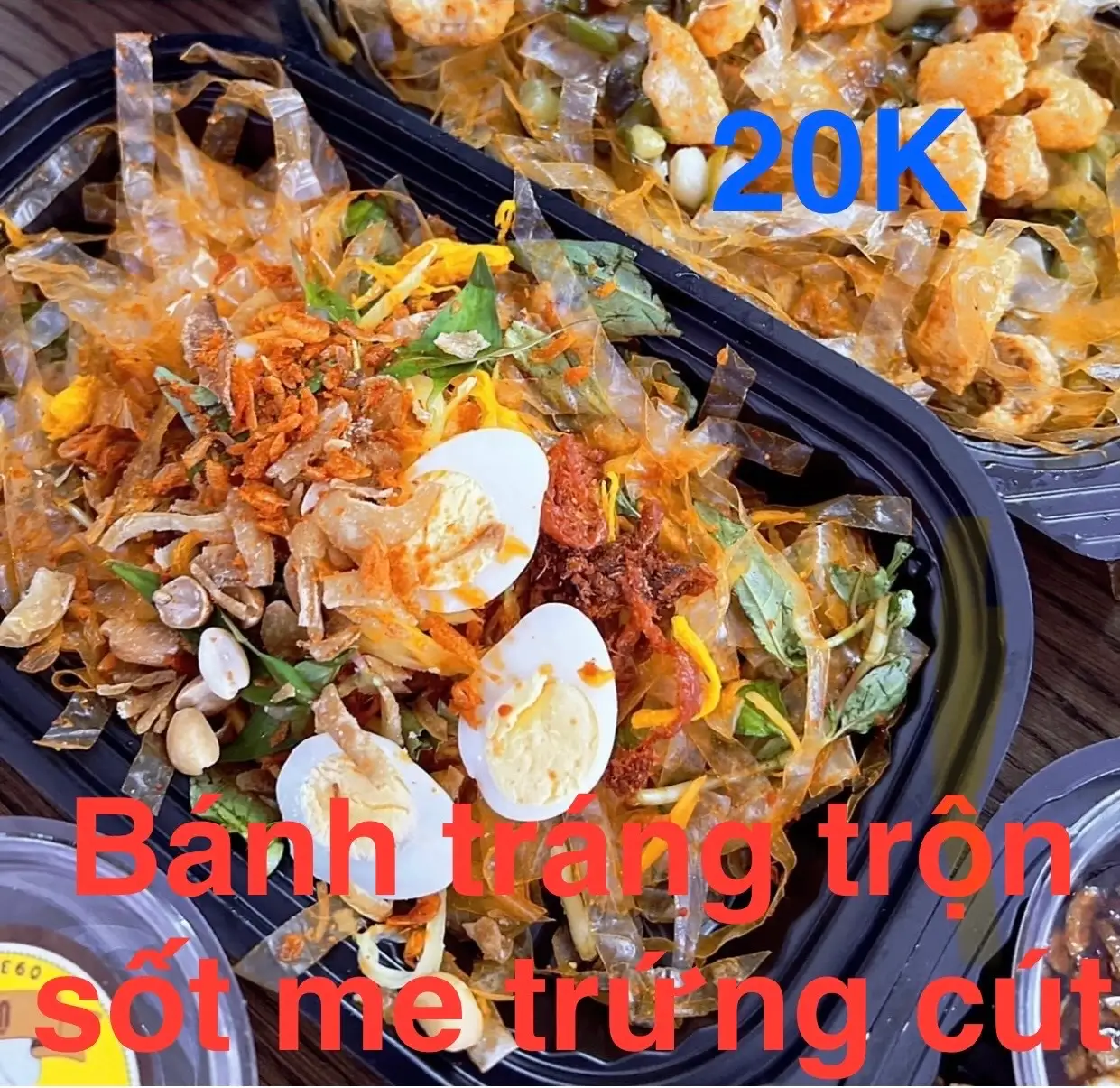 Hình ảnh Bánh tráng trộn sốt me trứng cút