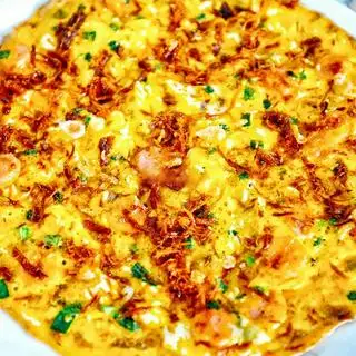 20.Trứng gà - phomai - khô bò - xúc xích  - 43.000 ₫ tại Bánh Tráng Nướng Bé Lùn - Đường Số 79