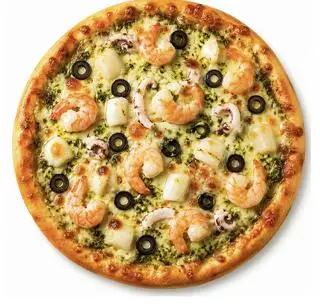 Hình ảnh Pizza hải sản sốt Pesto