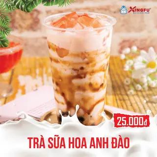 Hình ảnh Trà sữa hoa anh đào