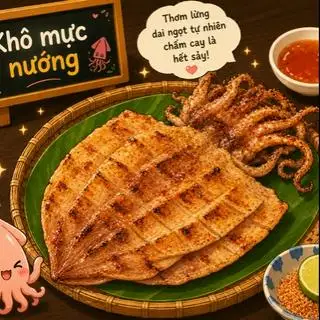 khô mực câu nướng size L+ - 172.000 ₫ tại Bà Năm Lai Rai - Khô Nướng & Hột Vịt Lộn - Lê Quang Định