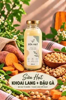 Hình ảnh Sữa: khoai lang + đậu gà
