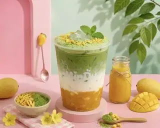 Hình ảnh Matcha Latte Xoài