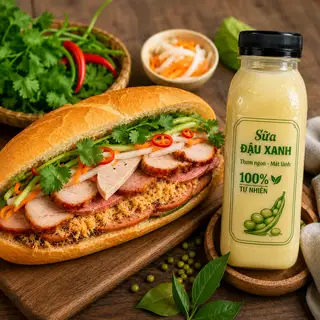 Hình ảnh Combo Bánh Mì Thập Cẩm + Sữa Đậu Xanh