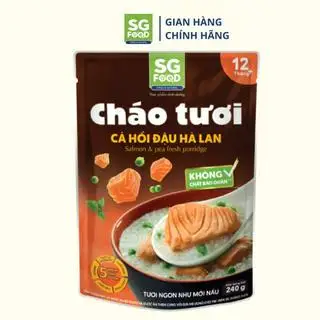 Cháo Tươi Cá Hồi Đậu Hà Lan Saigon Food 240g - 28.000 ₫ tại Sai Gon Food Official Store - Nguyễn Trãi