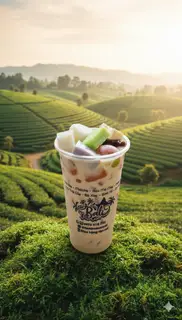 Hình ảnh Trà Sữa Gạo Rang fulltopping 700ml