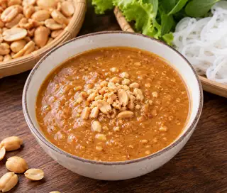 Hình ảnh 1 phần nước chấm đậu phộng thêm ( không cay) 