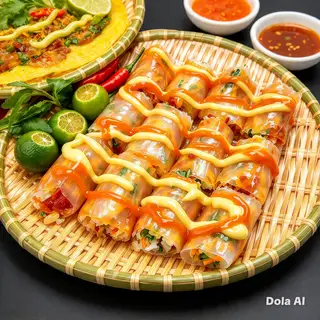 Hình ảnh Bánh tráng cuốn 