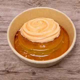 Hình ảnh Flan Khổng Lồ Kem Dẻo Phô Mai Mặn