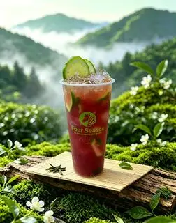 Hình ảnh Olong đào vải hồng