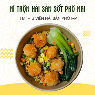Hình ảnh Mì trộn hải sản sốt phô mai 