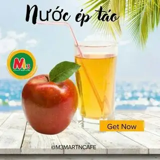 Nước ép táo - 35.000 ₫ tại M3 Mart N Café - Tôn Thất Tùng