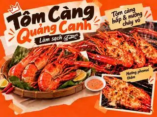 Hình ảnh Tôm càng sen nướng cháy vỏ