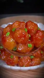 Hình ảnh combo cơm gà viên sốt thái+pepsi