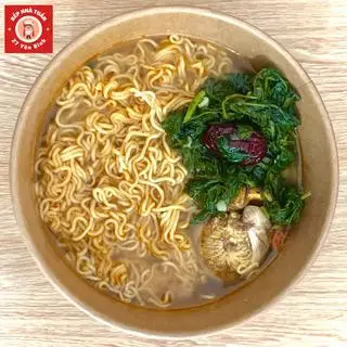 Hình ảnh Mì tôm trứng vịt lộn ngải cứu 