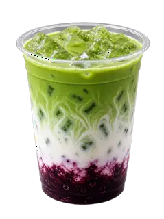 Hình ảnh Matcha latte việt quất