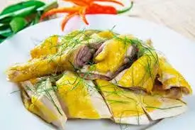 Hình ảnh Gà Hấp Lá Chanh - Nửa Con