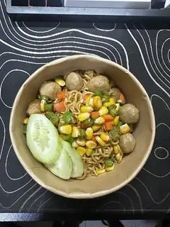 Hình ảnh Mì trộn bò viên