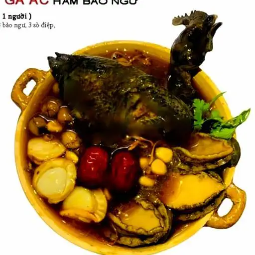 Gà ác tiềm bào ngư 1 người ăn - 329.000 ₫ tại Súp Bào Ngư Ông Mập - Nơ Trang Long