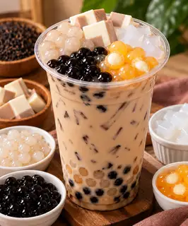 Hình ảnh Trà sữa truyền thống topping 