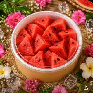 Hình ảnh Hoa Quả Cắt Sẵn Dưa hấu 500g 