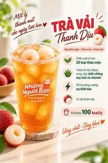 Hình ảnh Trà vải thanh dịu (500ml)