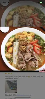 Hình ảnh bún cua bò giò