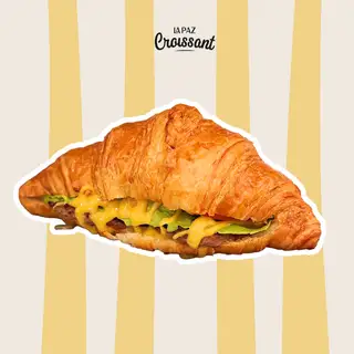 Croissant burger bò Úc - 59.000 ₫ tại Tiệm Bánh La Paz Croissant - Đoàn Thị Điểm