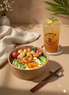 Hình ảnh Combo Mì Trộn Đặc Biệt & Trà Chanh