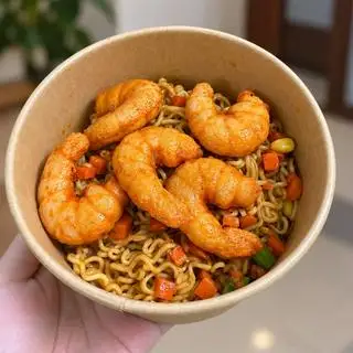 Hình ảnh Mì trộn tôm hình
